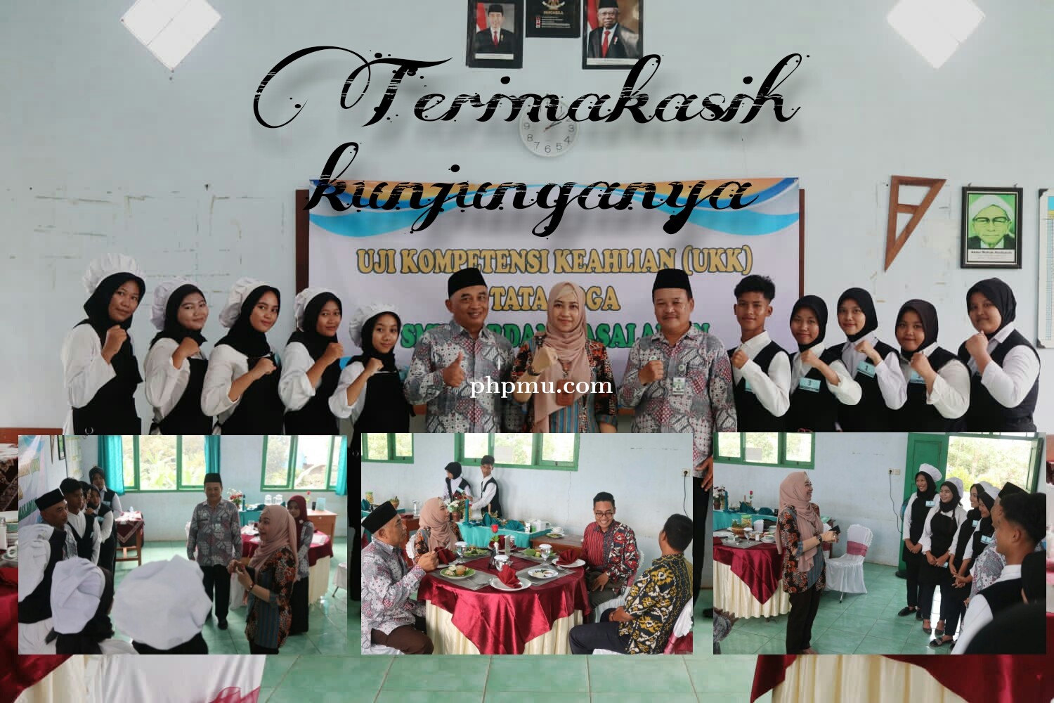 Visitasi UKK SMK Bardan Wasalaman oleh Ibu Kasi SMK Cabdin 13